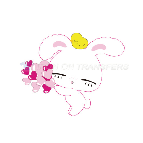 Rabbit Iron-on Stickers (Heat Transfers)NO.8958